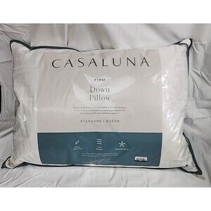 Standard/Queen Machine Washable Firm Down Bed Pillow - Casaluna
